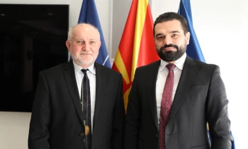 Justice Minister Lloga meets Austrian Ambassador Woutsas
