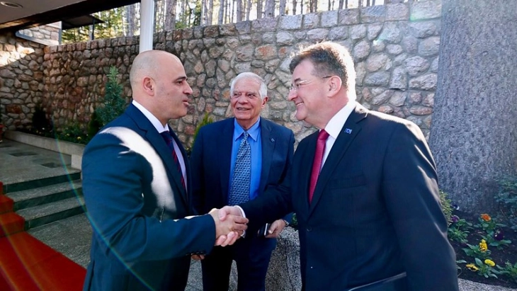 Kovachevski welcomes Borrell and Lajcak: Western Balkans' place is in EU