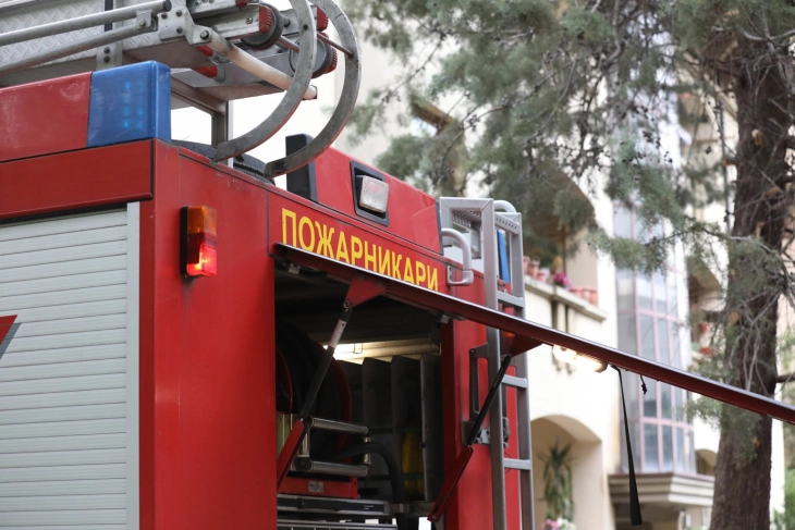 Zjarr i shkaktuar nga pajisja e gazit në Karposh të Shkupit