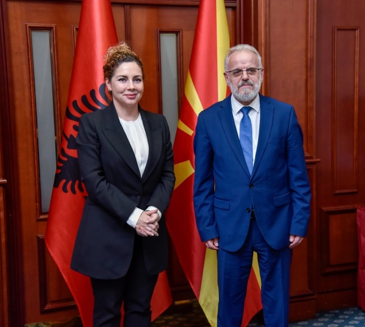 Xhaferi-Xhaçka: Republika e Maqedonisë së Veriut dhe Republika e Shqipërisë ndërtojnë raporte të shkëlqyera dypalëshe