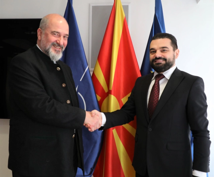 Justice Minister Krenar Lloga meets German Chargé d'Affaires Otto Graf