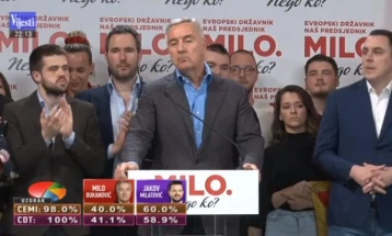 Ѓукановиќ му ја честиташе победата на Милатовиќ и порача дека вистинските избори допрва доаѓаат