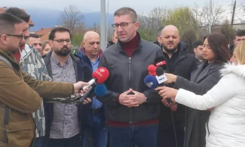 Mickoski says VMRO-DPMNE offers consensus around Croatian model, available for leaders' meeting