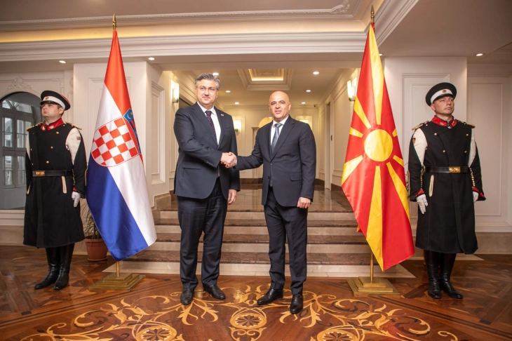 Kovaçevski-Plenkoviq: Mbështetje e fuqishme e Republikës së Kroacisë për anëtarësimin e Republikës së Maqedonisë së Veriut në BE, miqësia dhe bashkëpunimi po thellohen