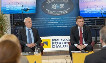 FM Osmani holds briefing on Prespa Forum Dialogue
