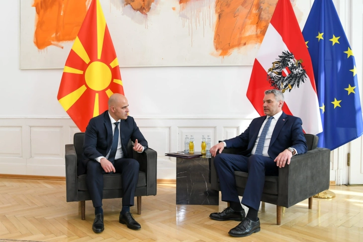 Kovachevski - Nehammer: Economic cooperation between Austria and North Macedonia at an extraordinary level