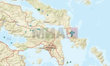 Tërmet me magnitudë prej 4.5 ballë në ishullin grek të Evias