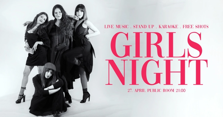 Музички спектакл „Girls Night“ утревечер во „Јавна соба“