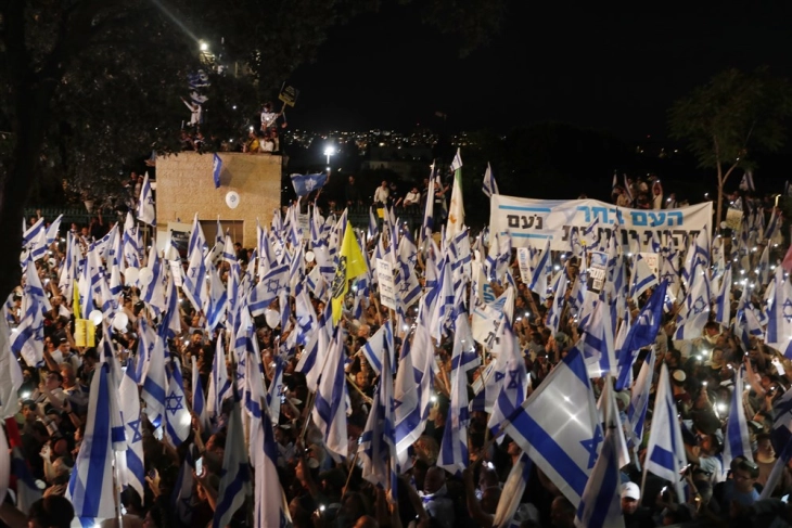 Në Jerusalem tubim masiv për mbështetje të reformave gjyqësore