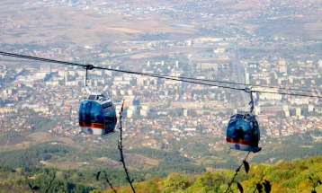 Teleferiku në Vodno që nesër do të punojë dy orë më gjatë - nga ora 10 deri në orën 20