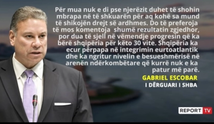 Eskobar për koalicionin Meta-Berisha: Qytetarët të mos kthehen mbrapa, kur mund të shohin drejt së ardhmes