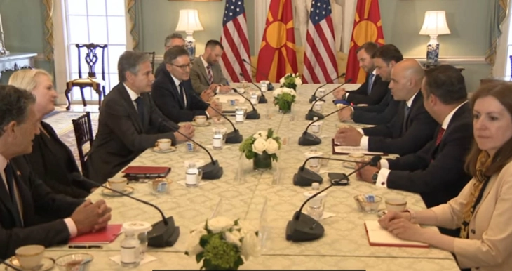 Kovachevski meets Blinken: North Macedonia values U.S. as close, reliable partner on path to EU membership