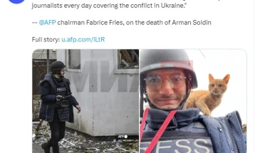 Францускиот новинар Арман Солден убиен во ракетен напад во источна Украина