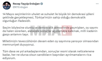 Ердоган ја повика опозицијата да го почитува „демократското пребројување на гласовите“