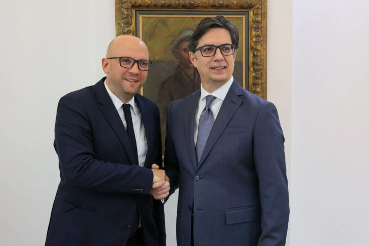 Pendarovski meets with Germany's special envoy Sarrazin