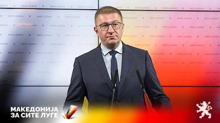 VMRO-DPMNE: Mickoski to accept leaders’ meeting, demands talks to focus on steps after failure of constitutional amendments 