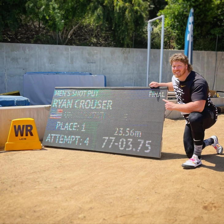 Краузер постави светски рекорд во фрлање ѓуле