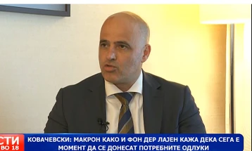 Kovachevski: Moment for decision on EU integration is now