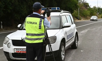 Изречени 198 сообраќајни прекршоци во Скопје, 57 за брзо возење