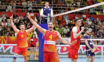 Втора победа за македонските одбојкари во европската Златната лига