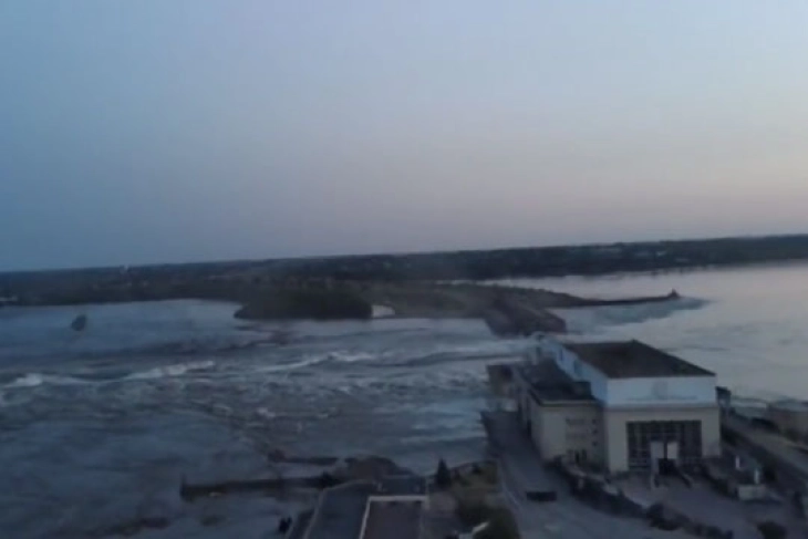 Damage to Ukrainian dam sparks evacuations in Kherson region