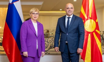 Ковачевски - Пирц: Потврдено силното партнерство со Словенија, целосна поддршка за евроинтеграцискиот процес на Северна Македонија