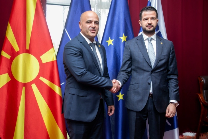 Kovachevski – Milatović: N. Macedonia and Montenegro an example of goodneighborly cooperation, contributing to European stability