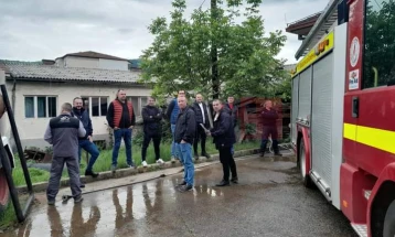 Во тек обуки на доброволното противпожарно друштво ,,Саси