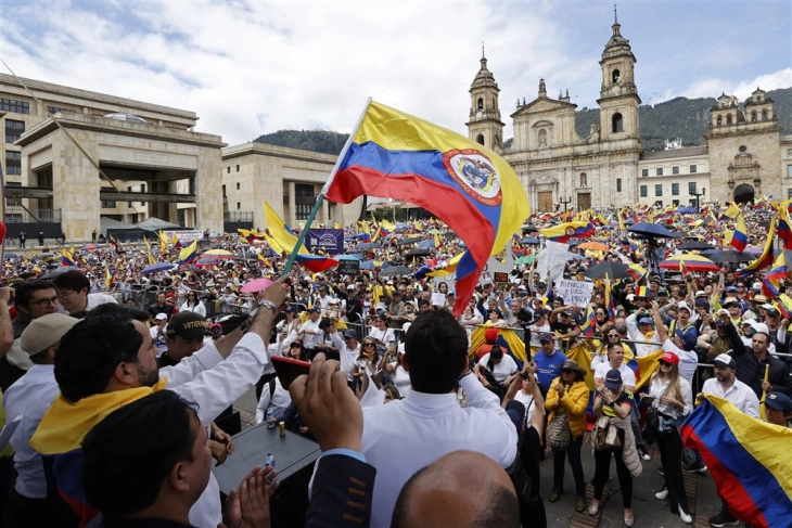 Protesta antiqeveritare në Kolumbi