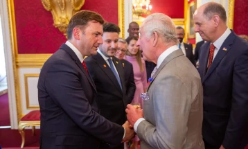 N. Macedonia grateful for three decades of UK support, Osmani tells King Charles III