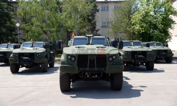 Во штипската касарна „Јане Сандански“ промовирани новите лесни оклопни возила JLTV