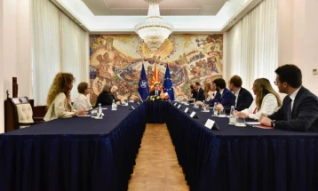 President Pendarovski meets delegation of France's Parliamentary Friendship Group