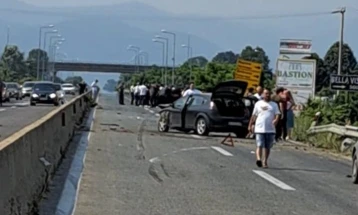 Pesë të lënduar në një aksident komunikacioni në autostradën Tetovë - Gostivar
