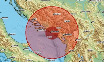 Умерен земјотрес регистриран во близина на Дубровник