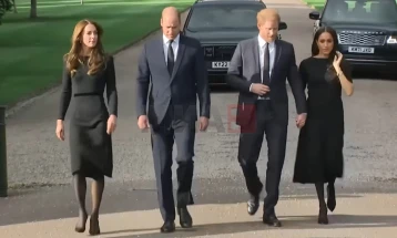Блискоста меѓу Вилијам, Кејт, Хари и Меган на погребот на кралицата било илузија