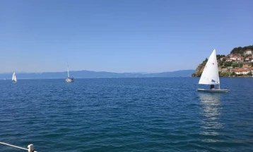 Нивото на Охридското Езеро три сантиметри над јулскиот просек