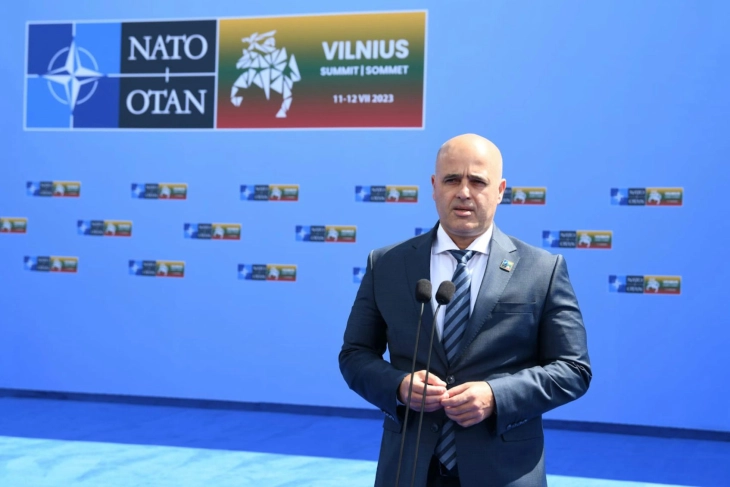 Kovachevski in Vilnius: Ukraine, Sweden, defence investment pledge in focus at NATO Summit