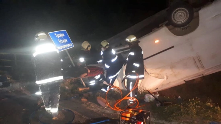 Seven Syrian migrants injured at Nov Dojran-Valandovo road