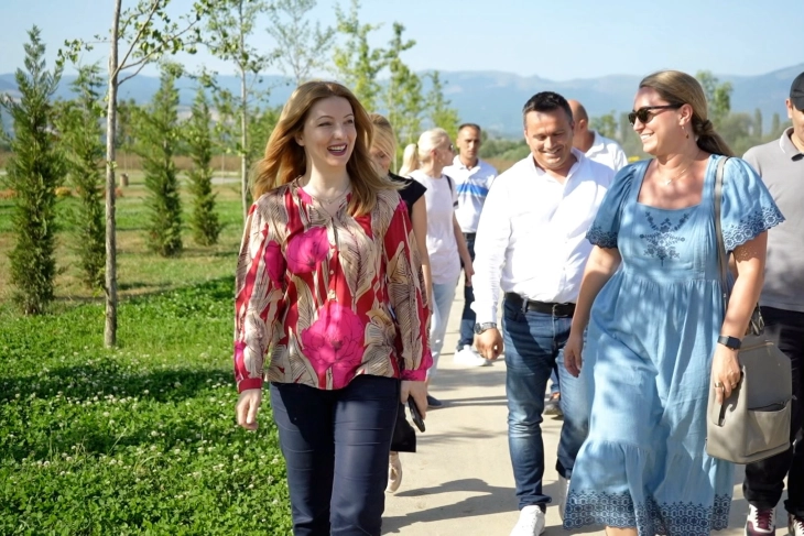 Арсовска изврши увид на новиот мега-парк „Даме Груев“ кој е дел од програмата „За модерно Скопје“