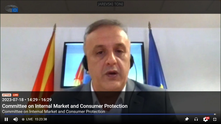 Пратеникот Јаревски на виртуелен состанок посветен на Единствениот дигитален пазар на ЕУ