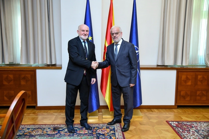 Xhaferi, Spasovski hold farewell meetings with Austrian Ambassador Woutsas