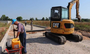 Продолжуваат градежни активности во индустриската зона Речица, Кумановско
