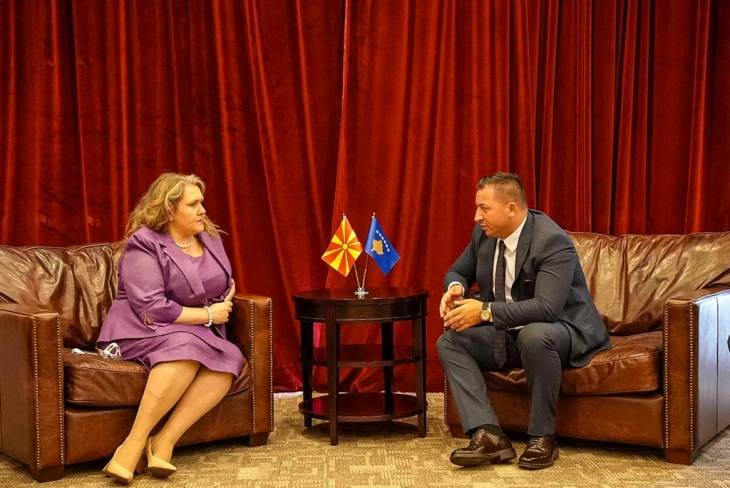 Defense Minister Petrovska attends IDEF' 23 in Istanbul, meets Kosovo Minister Mehaj