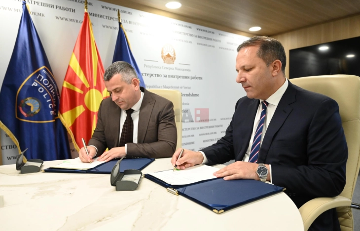 Spasovski dhe Bogdanovski nënshkruan Memorandumin për bashkëpunim ndërmjet MPB-së dhe Akademisë “Gjeneral Mihaillo Apostollski”