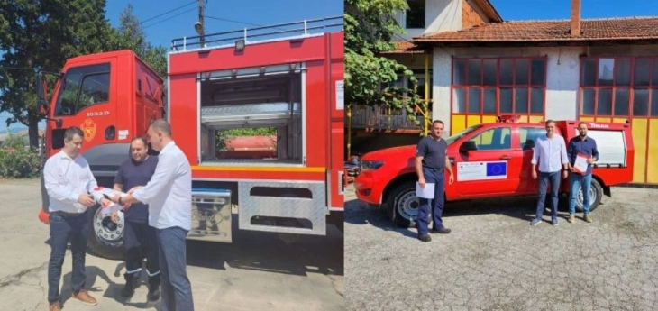 Пожарникарите од Валандово и Гевгелија добија нови возила