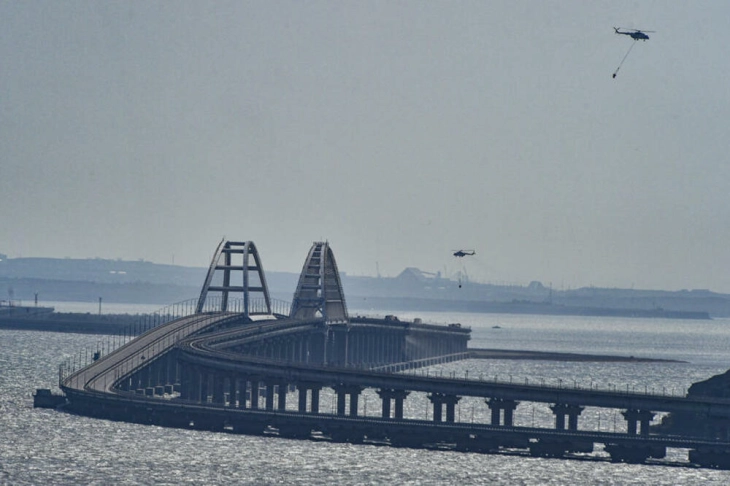 Russia says it repelled a missile attack on Crimea bridge
