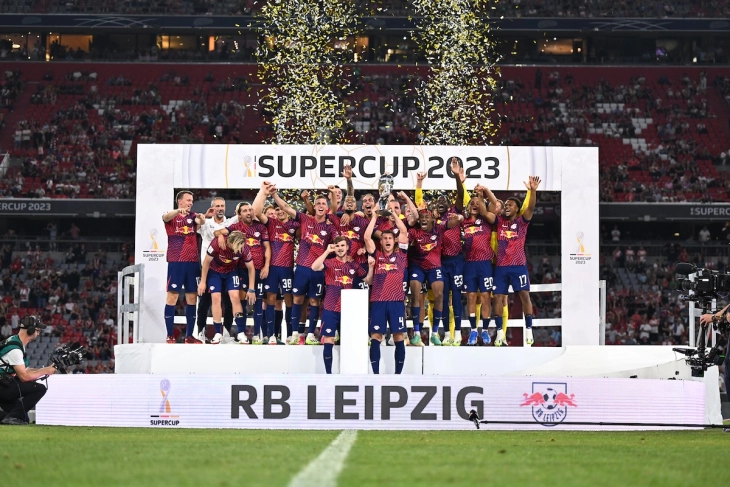 No title for Kane as Olmo leads Leipzig to Super Cup win over Bayern