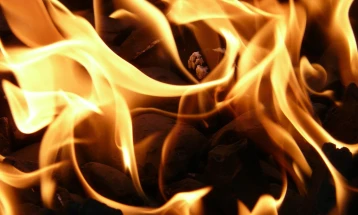 Ekipet zjarrfikëse të Shkupit po shuajnë një zjarr në Lisiçe të Epërme