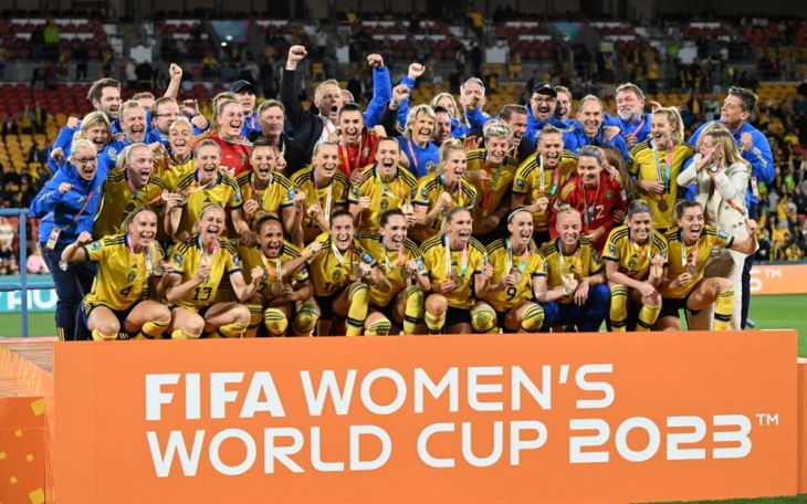Шведска по четврти пат во историјата освои бронза на Светските првенства за фудбалерки