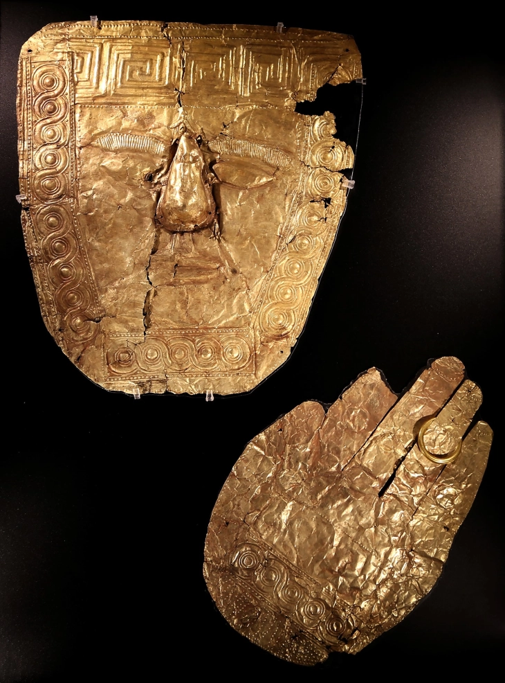 Trebenishta golden masks to be shown in Sofia following Skopje exhibition